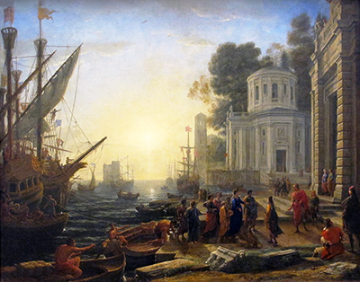 Cleopatra Disembarking at Tarsus Claude Lorrain